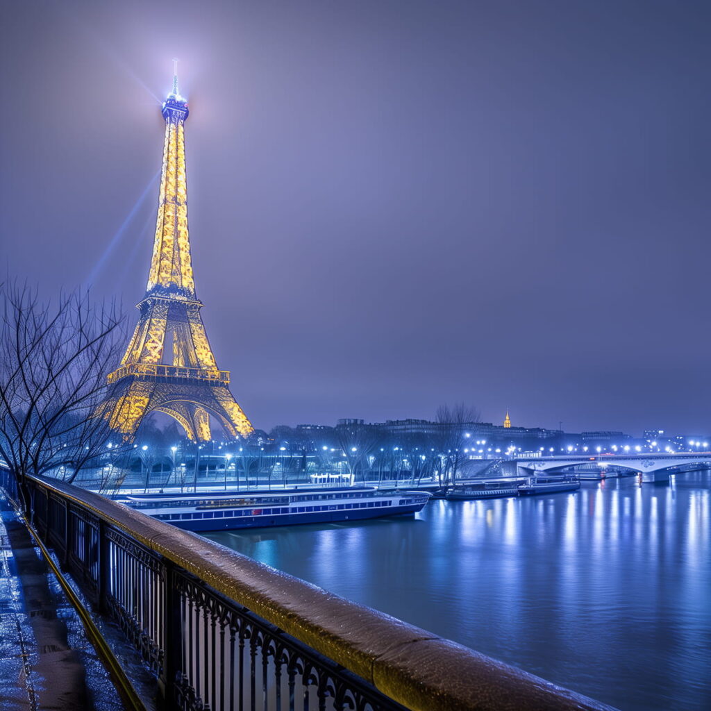 torre eiffel di notte